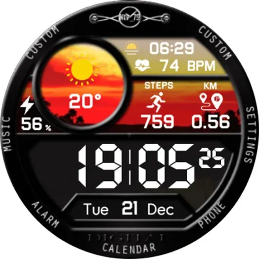 NTV352 - Digital Pro watchface screenshot 22