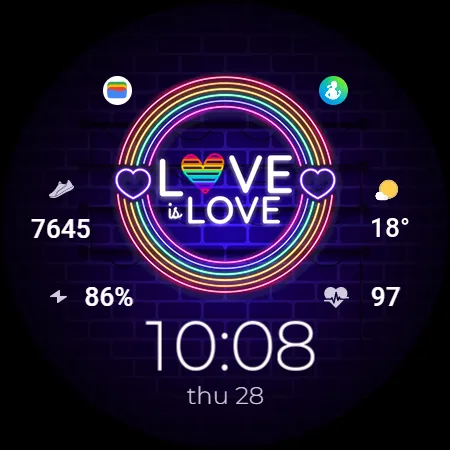 TVV Pride 4 Digital Watch Face screenshot 9