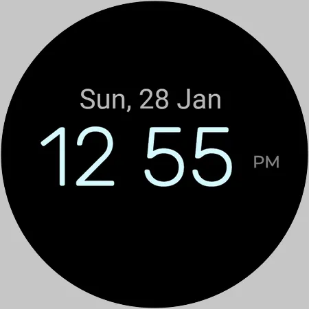Watch Face Digital EasyRead D1 screenshot 9