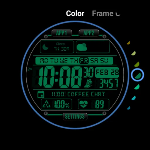 Digital Watch face MB397 screenshot 36