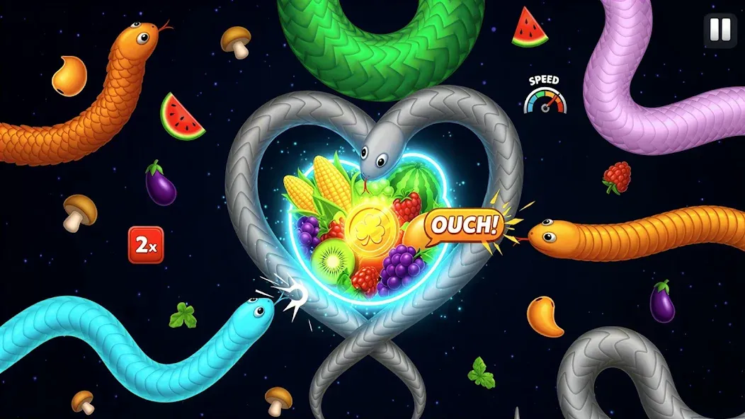 Snake Worm Hunt Game screenshot 5