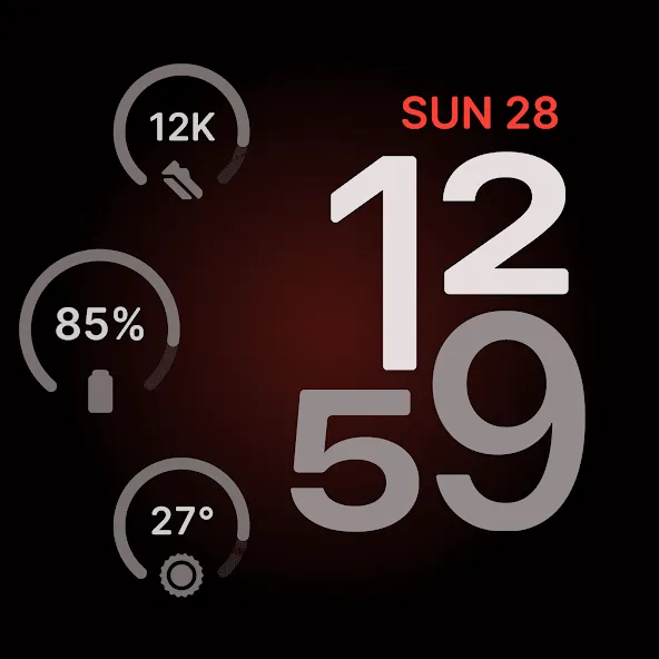 Metropolis Watch Face screenshot 33