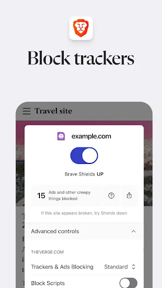 Brave Private Web Browser, VPN screenshot 4