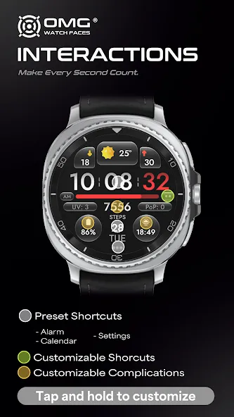 OMG 452 - Digital Watch Face screenshot 3