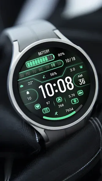 Gradient Green Light ZKinWatch screenshot 18