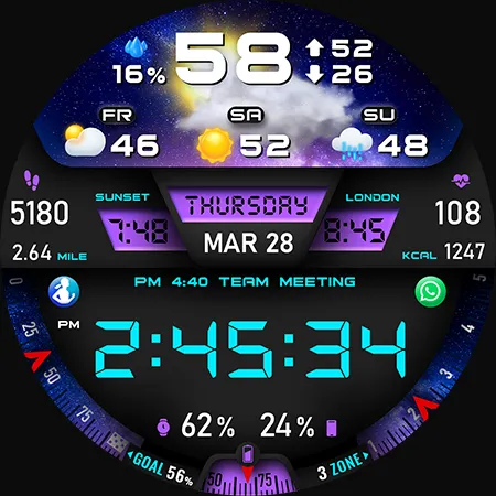 PER27 Digital Watch Face screenshot 42