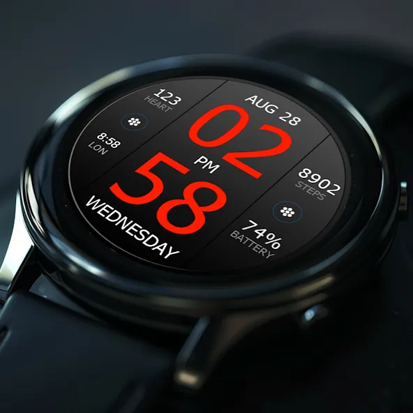 Key WF33 Digital Watch Face screenshot 6