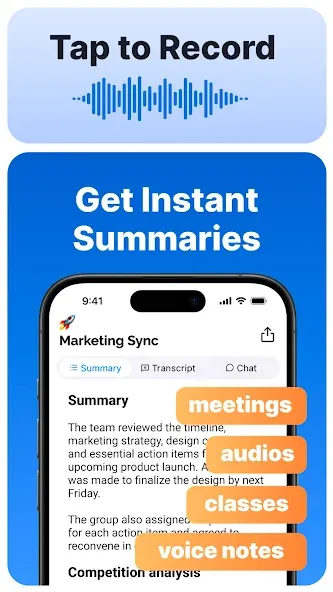Summary - AI Note Taker screenshot 2