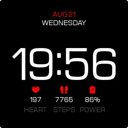 Key055 Digital Watch Face screenshot 27