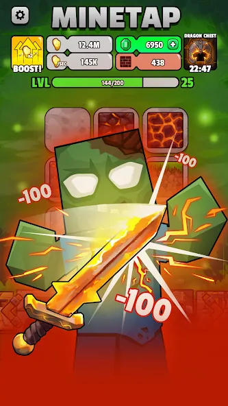 Minetap – Merge rpg clicker screenshot 5