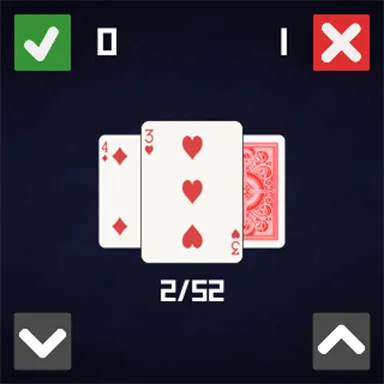 Higher Lower Card Game - Wear screenshot 2