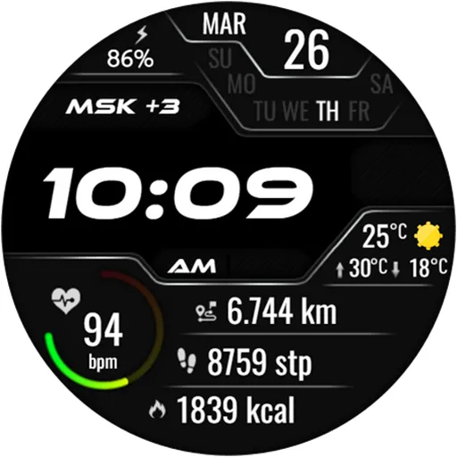 Vexitor Digital Watch Face screenshot 24