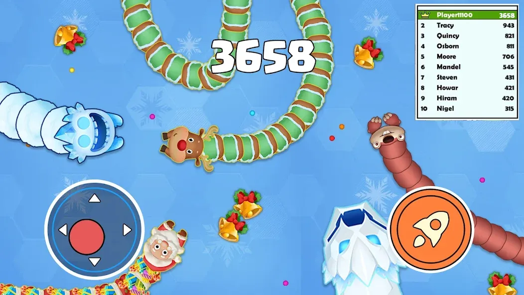 Sneak Snake-Slither Worm Game screenshot 2