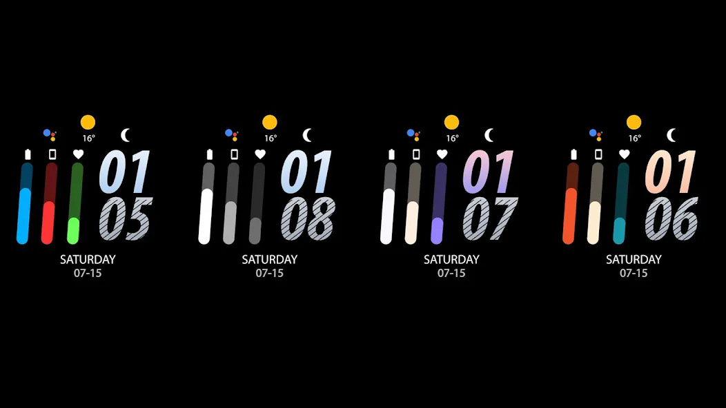 Night cut - watch face screenshot 16