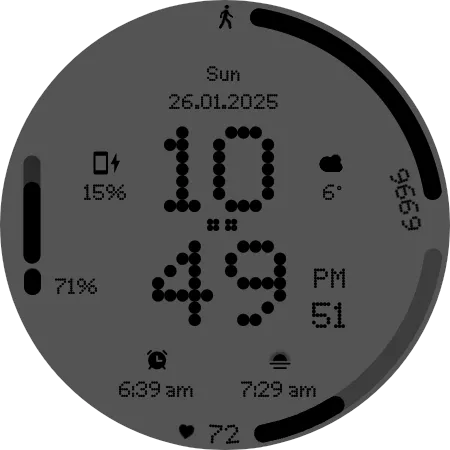 GRBL Nothing Bars V Watchface screenshot 8