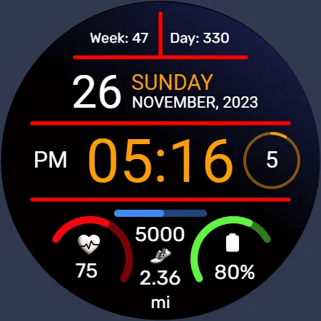 Iris502 Digital Watch Face screenshot 18