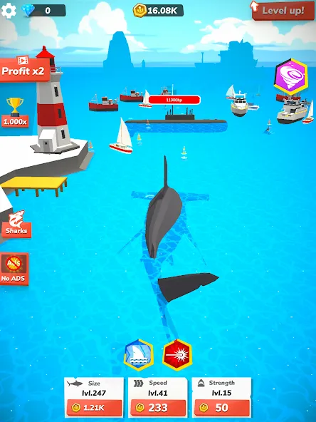 アイドルシャークワールド - タイクーンゲーム screenshot 11