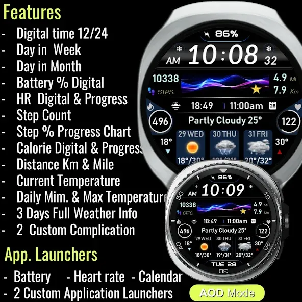 Modern Fitness Tracker IW20 screenshot 8