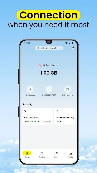 Saily: eSIM + phone number screenshot 3