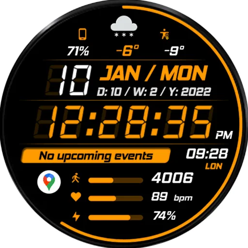WFP 242 Sporty watch face screenshot 39