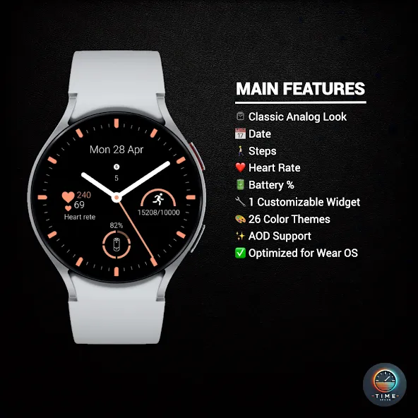 Clear Digits Watch Face screenshot 2