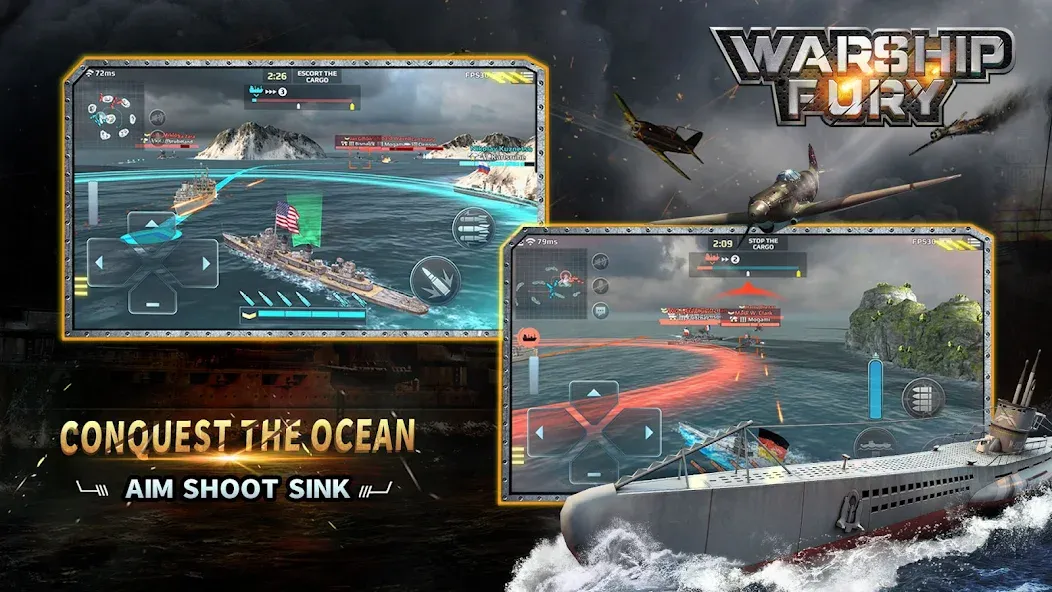 Fúria do navio de guerra screenshot 3