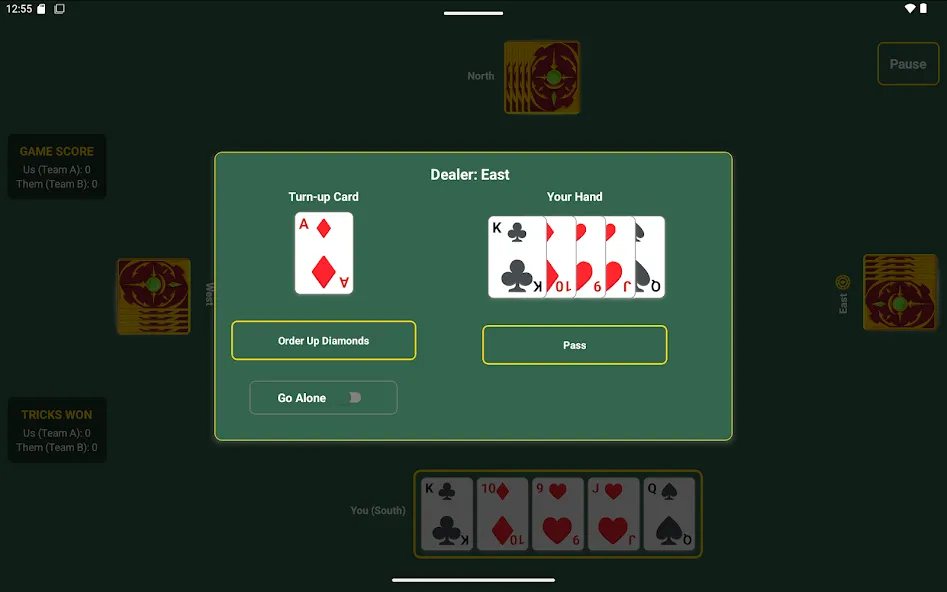 Just Euchre: Offline Card Game screenshot 19
