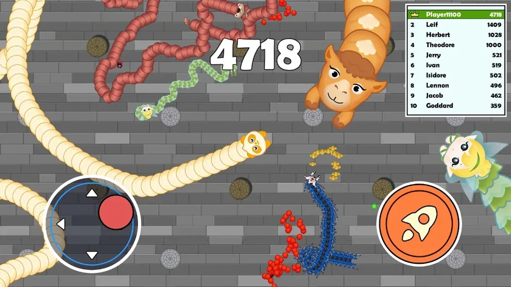 Sneak Snake-Slither Worm Game screenshot 5