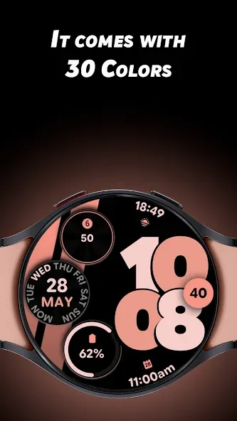 Sporty Pixel Pro - Watch face screenshot 2