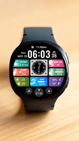 Small Clock Widget ZKin Watch screenshot 2