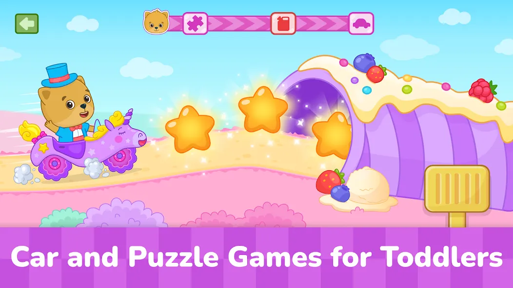 Kids car games for toddlers 1+ screenshot 1