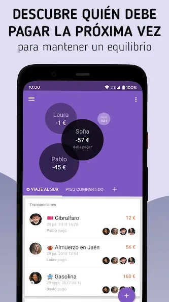 Settle Up – Gastos del grupo screenshot 1