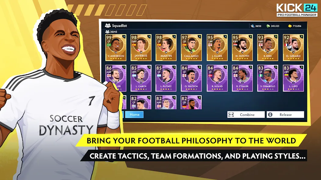 KICK 25: Pro Football Manager screenshot 1