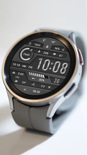 Elegant Gray Metal ZKin Watch screenshot 3