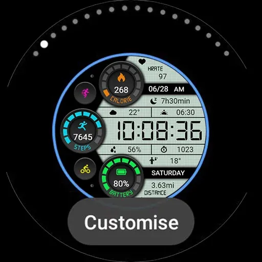Retro Functional LCD ZKinWatch screenshot 38