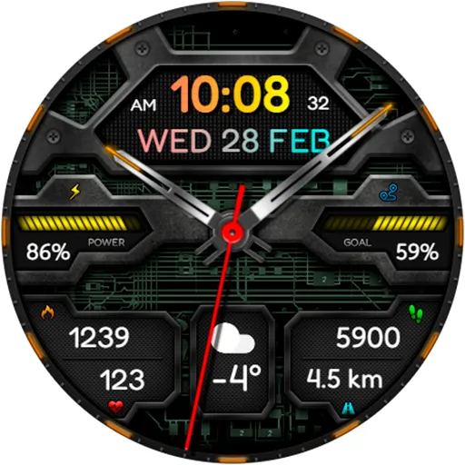 Hybrid VOLTAN URX96 Watch face screenshot 17