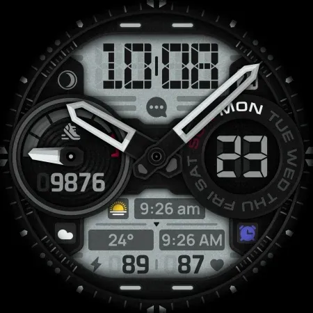 SH060 Watch Face, WearOS watch screenshot 10