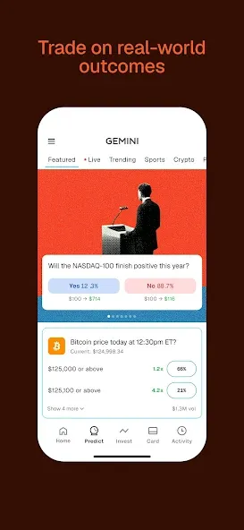 Gemini Markets & Credit Card screenshot 2