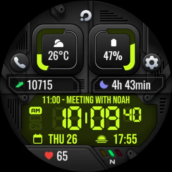 PRADO X105 Digital Watch Face screenshot 9