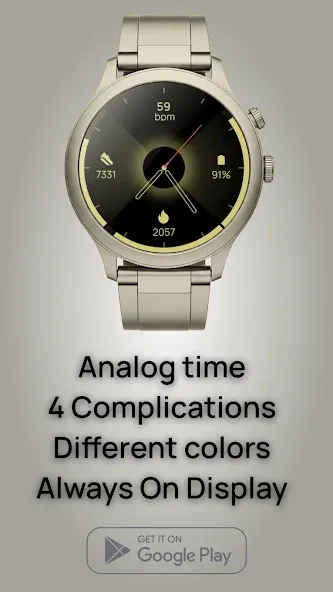 Analog watchface A5 screenshot 4