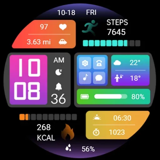 Colorful Homepage ZKin Watch screenshot 41
