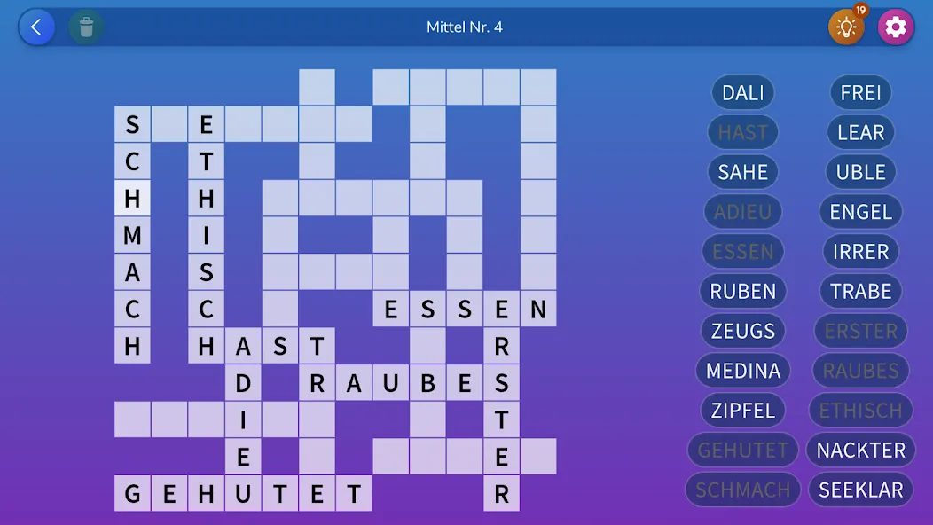 Kreuzgitter Worträtsel screenshot 6