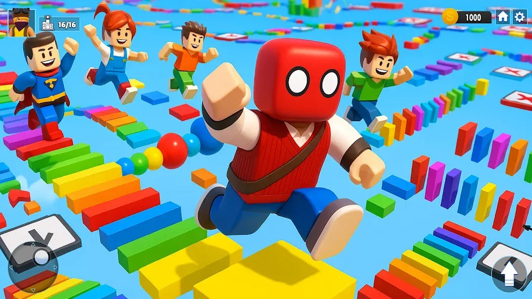 Obby Parkour: Superhero Stunts screenshot 1