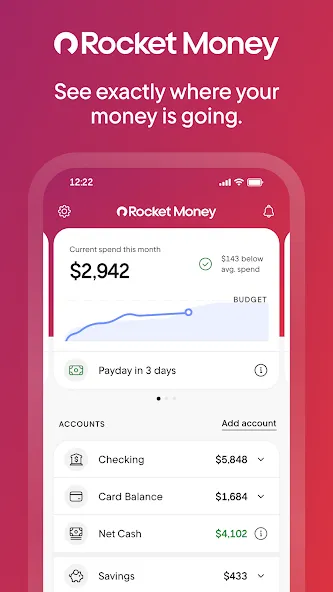 Rocket Money - Bills & Budgets screenshot 1