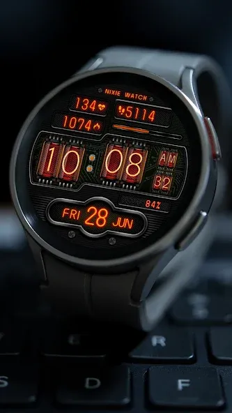 NIXIE DIGOTAN WS03 Watch face screenshot 1