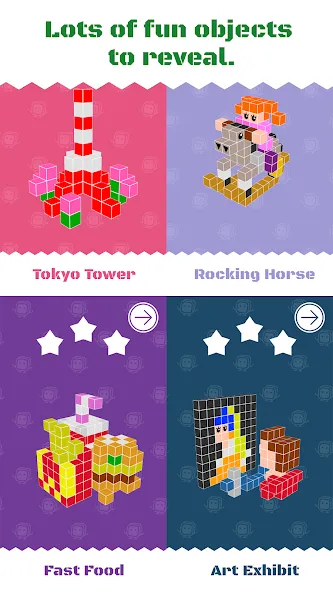 PiKuBo - 3D Nonogram Puzzles screenshot 4