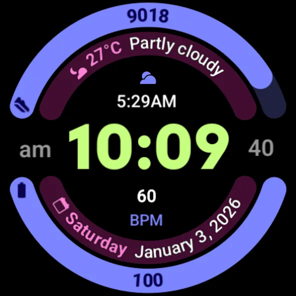 MDS06 Sport Watch Face screenshot 15