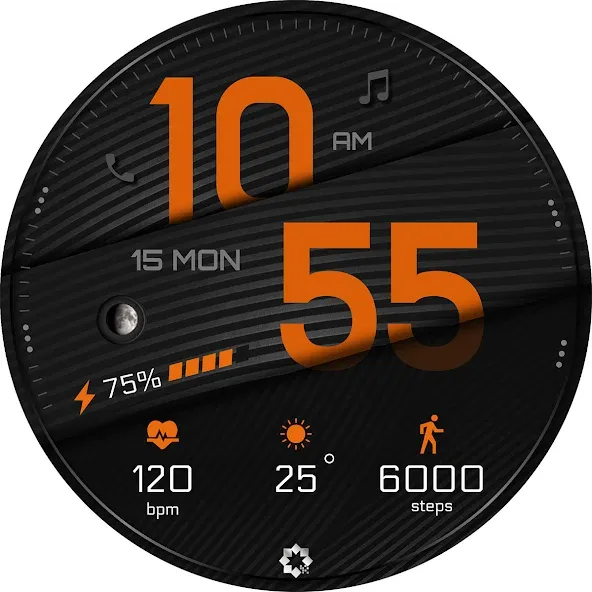 A395 Minimal Wear OS Face screenshot 28