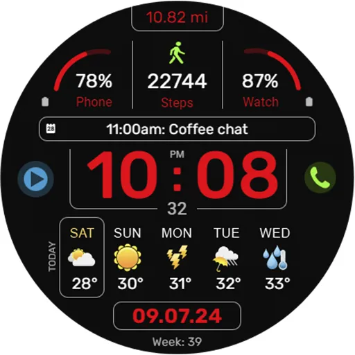WFP 341 Informer watch face screenshot 39