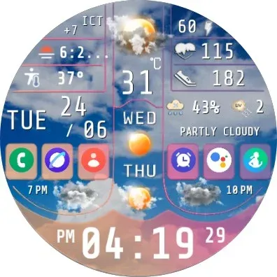 N-SPORT754 Weather Dial Watch screenshot 11